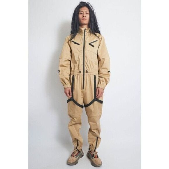 MAGNLENS Convertible Flight Suit Desert unisex Jumpsuit Khaki size XXS NWOT $235 - Picture 4 of 12